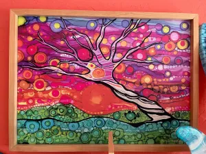 19" x 23" Tree of Life Canvas Framed Print