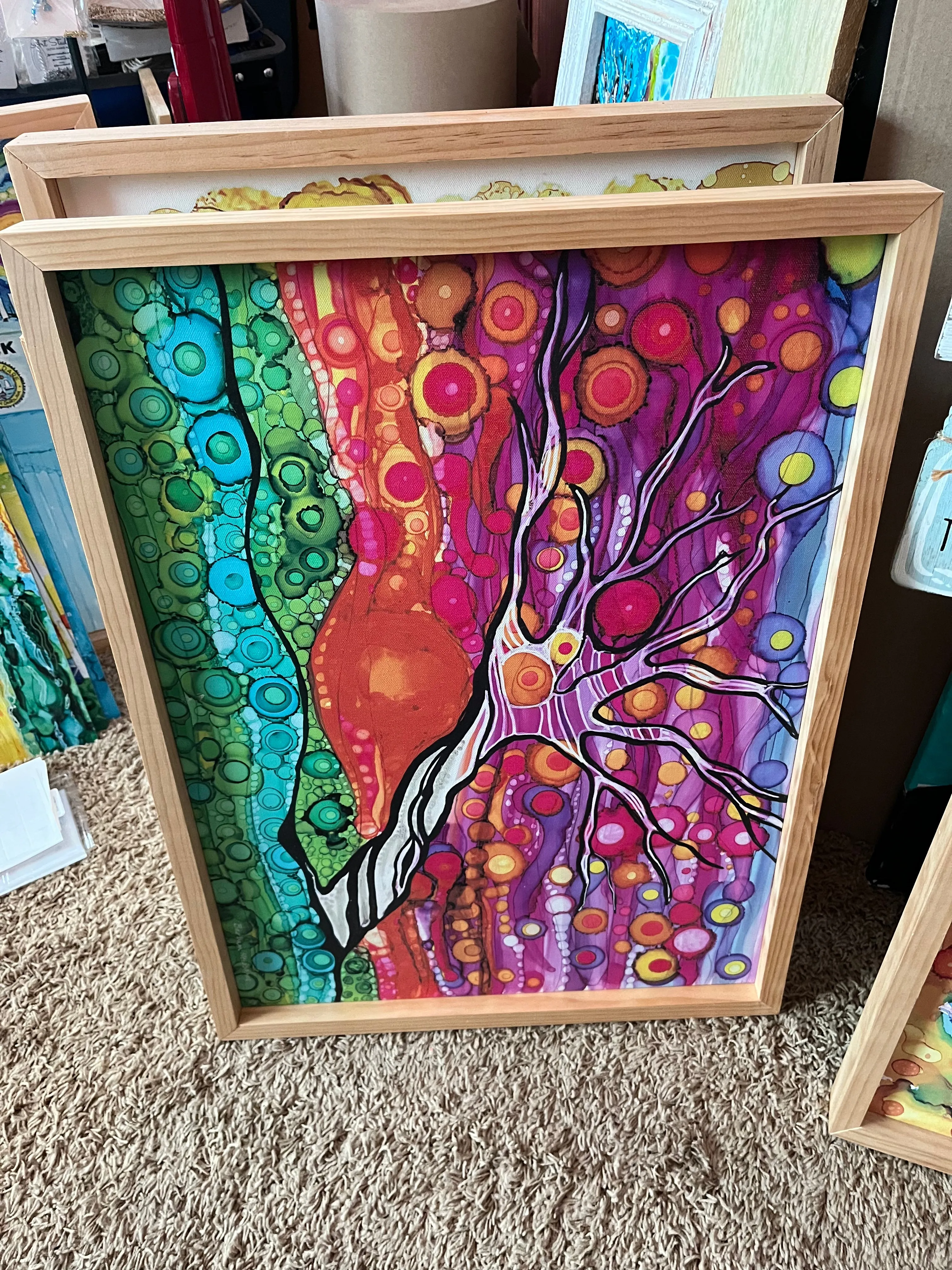 19" x 23" Tree of Life Canvas Framed Print