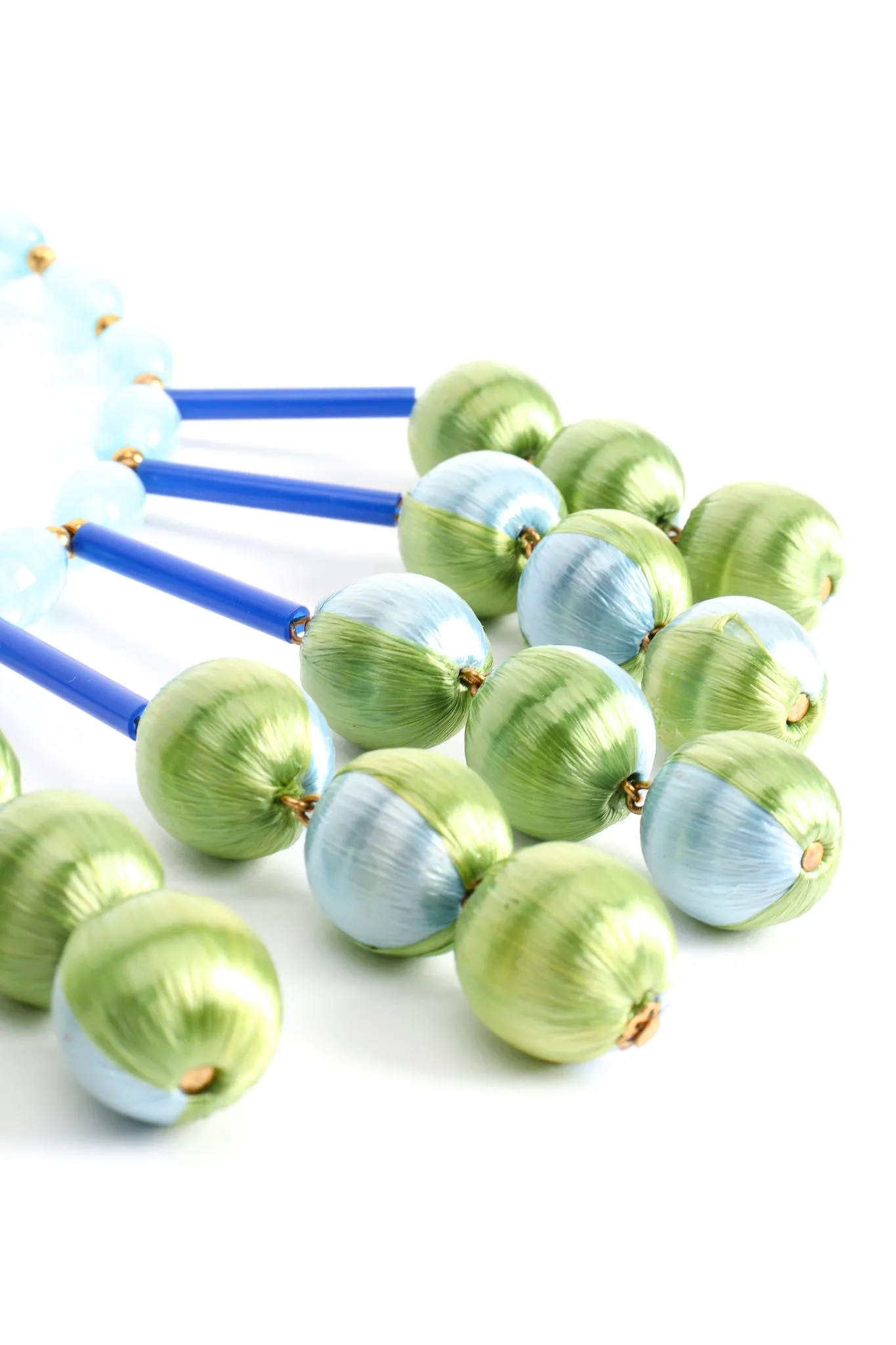 Ball & Bead Waterfall Bib Necklace