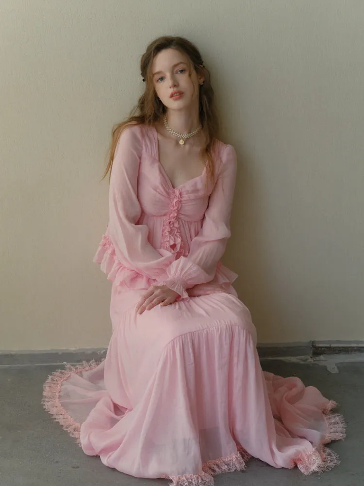 Ballet of Petals Blouse & Skirt Set