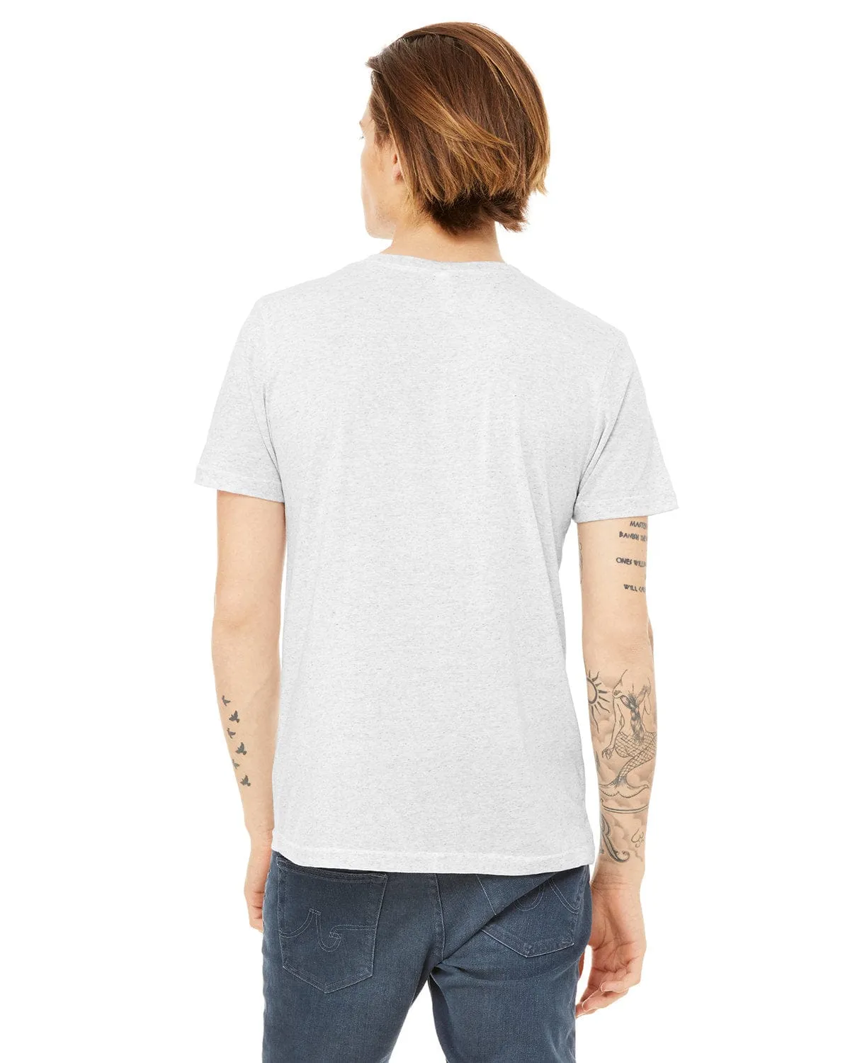 Bella Canvas Mens Triblend Short Sleeve Henley