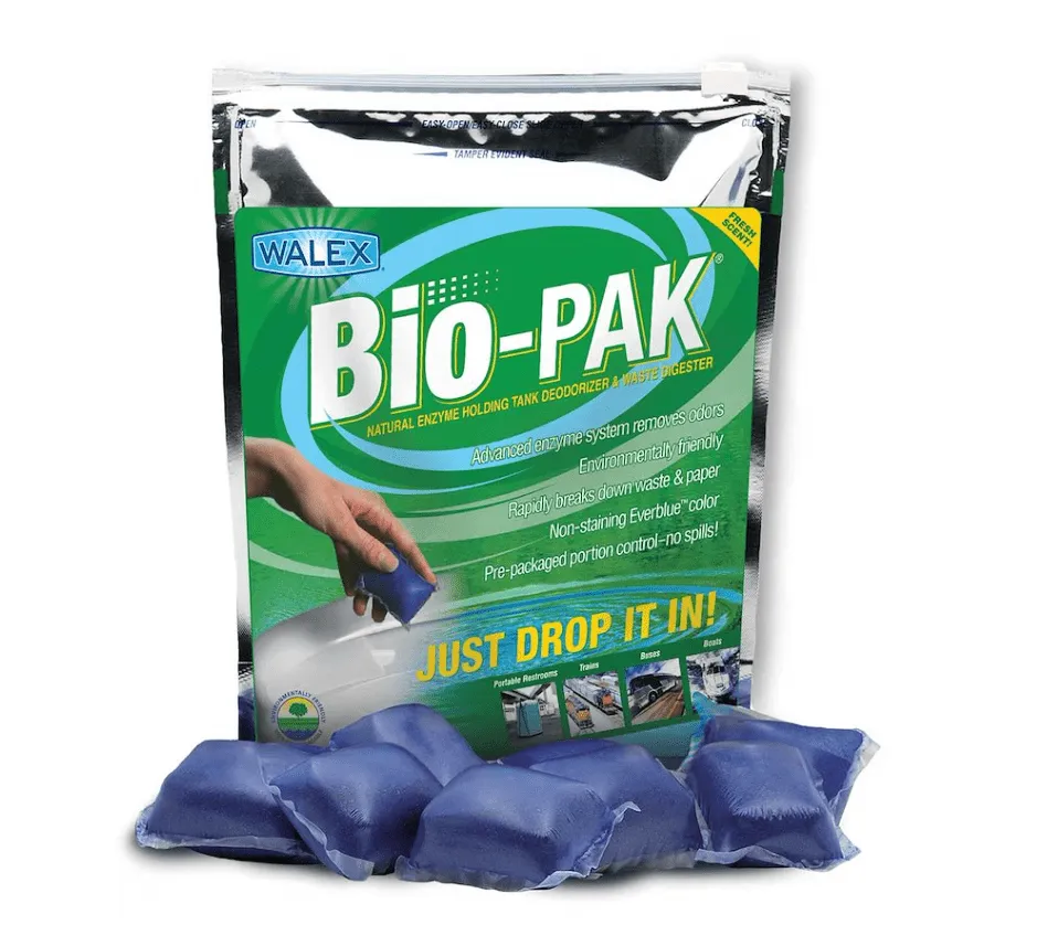 Bio-Pak Natural Enzyme Holding Tank Deodorizer and Waste Digester - 50 Pack