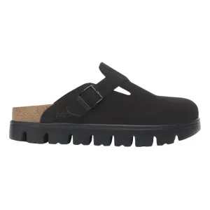 Birkenstock Unisex Boston Chunky Black Suede Leather