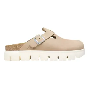 Birkenstock Unisex Boston Chunky Warm Sand Suede Leather