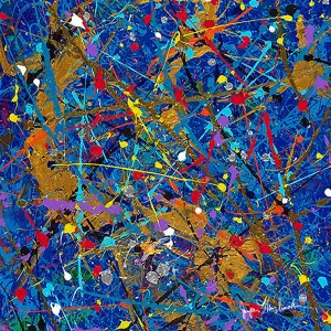Blue Space  (Print on Canvas)