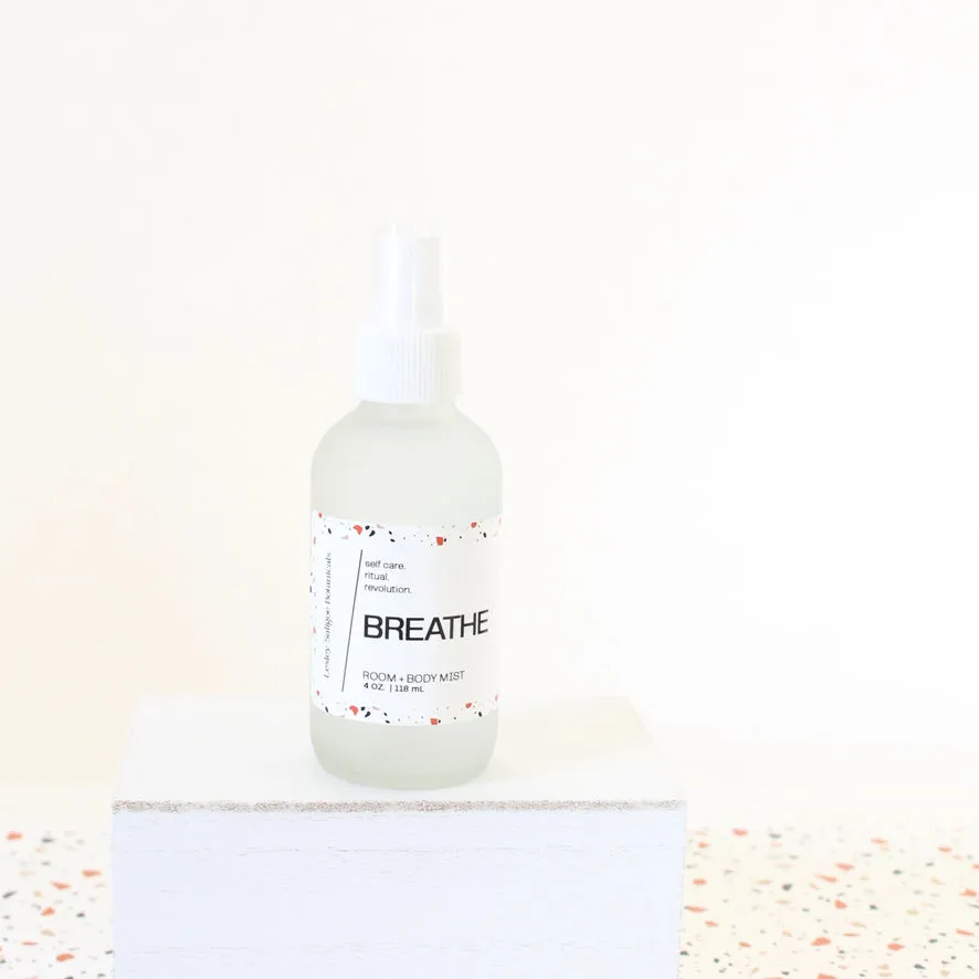 BREATHE Relaxing Spray. Lavender. Chamomile. Ylang Ylang. Linen Mist. Natural Bug Repellant. 4 oz.