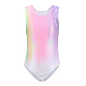 Bright Sleeveless Gymnastics Body Suits for Girls - Breathable Ballet Practice Dancewear