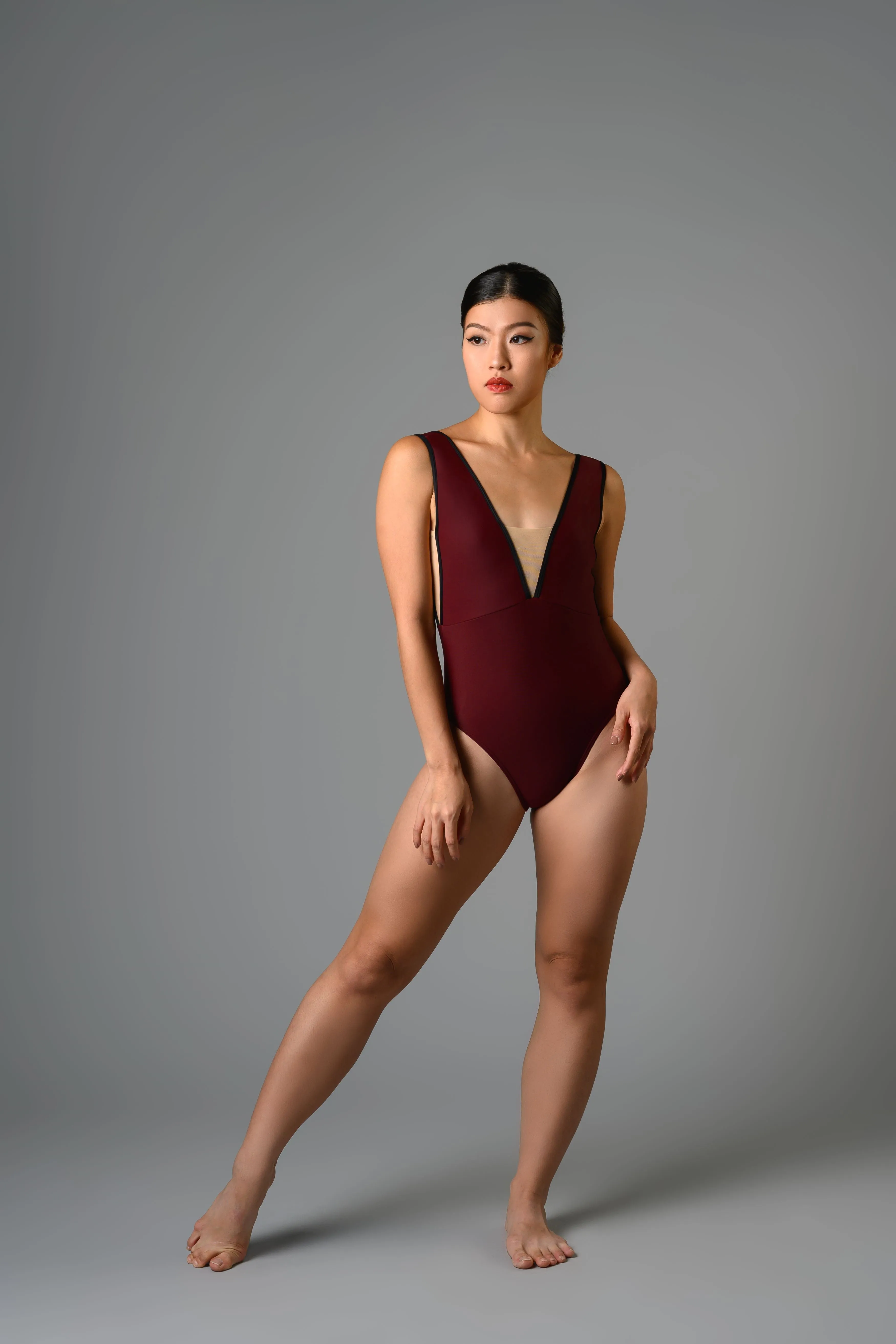 Cara Leotard in Wine