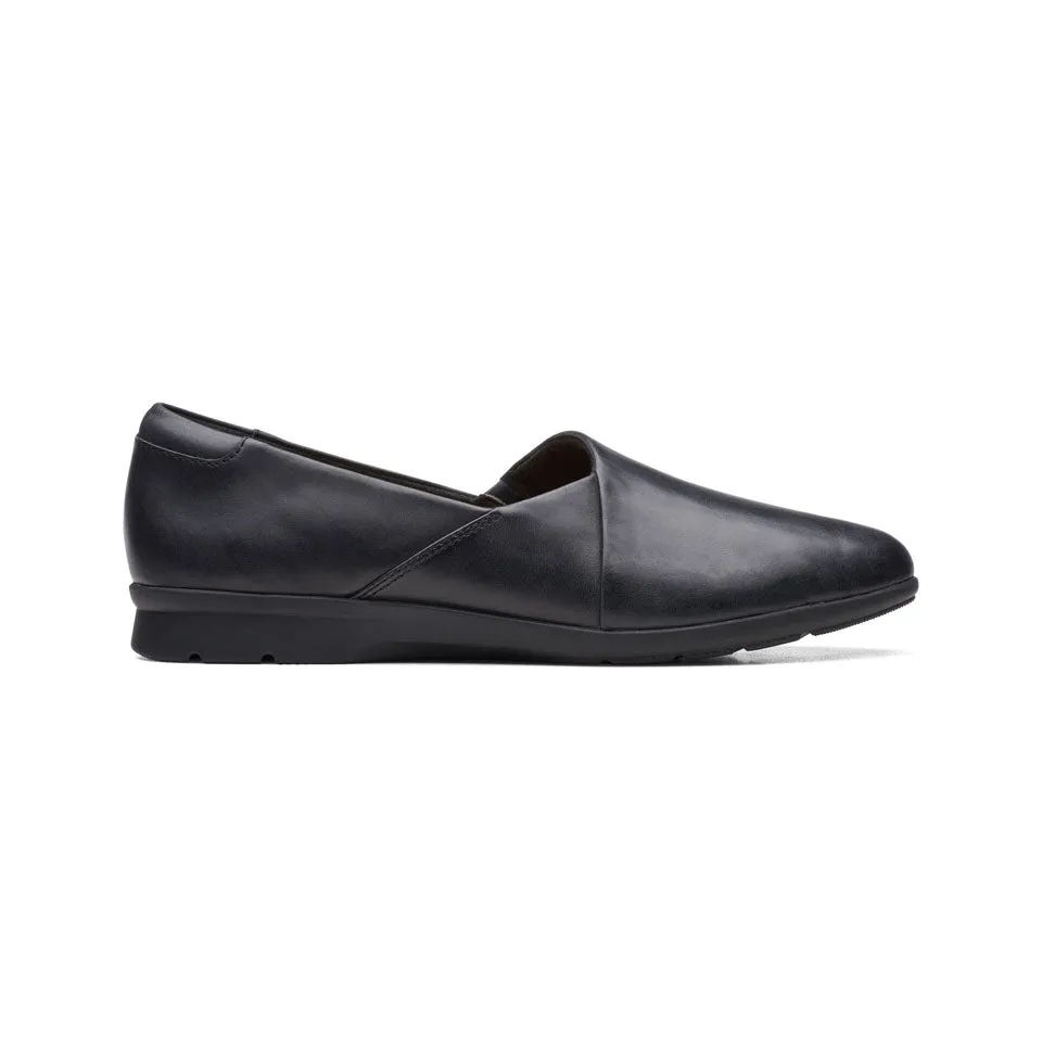 Clarks Women's Jenette Grace Black Leather