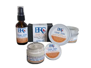 Clear Skin Deluxe Healing Facial Bundle w/ Free Healing Cleansing Bar