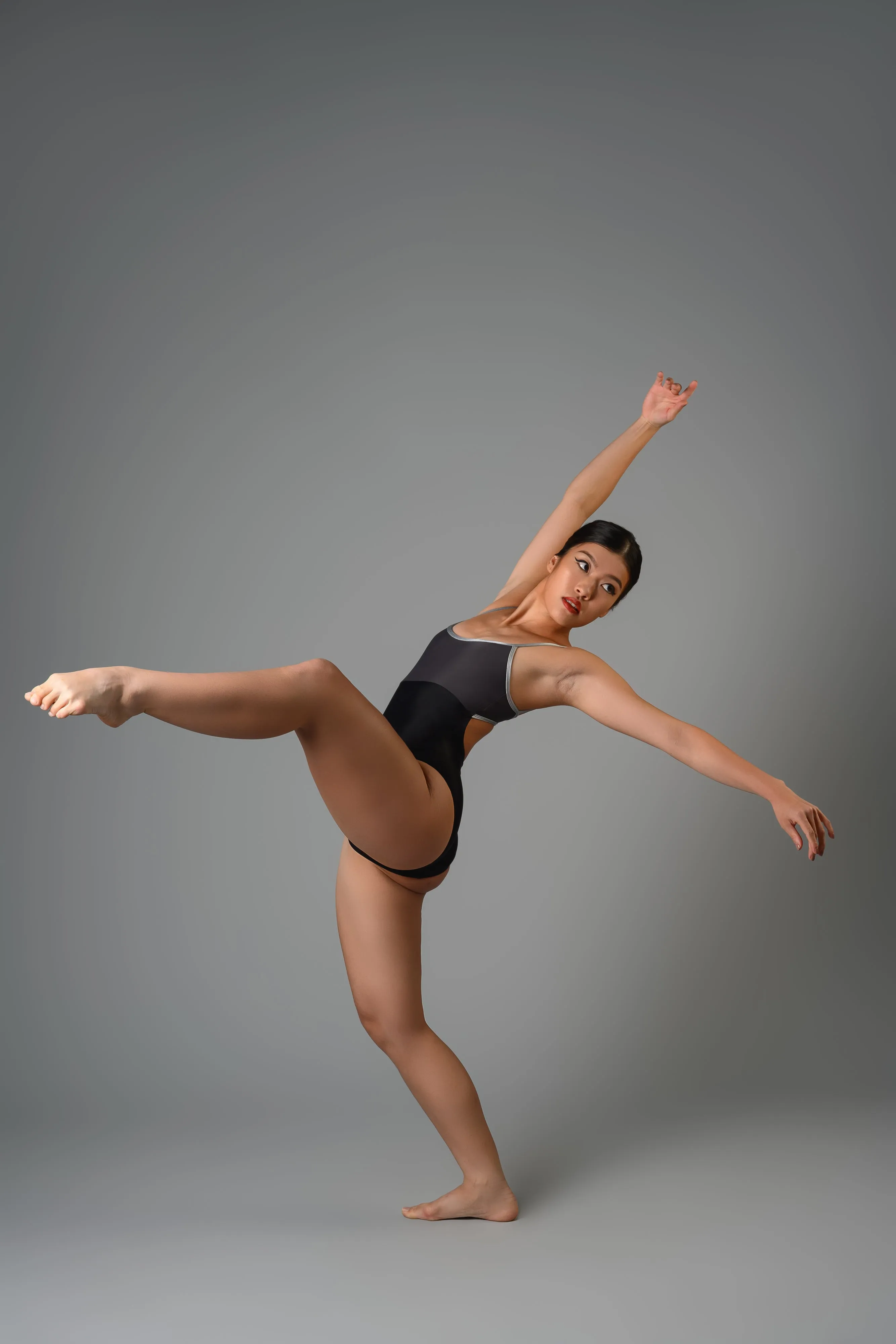 Colette Leotard in Grey-Black