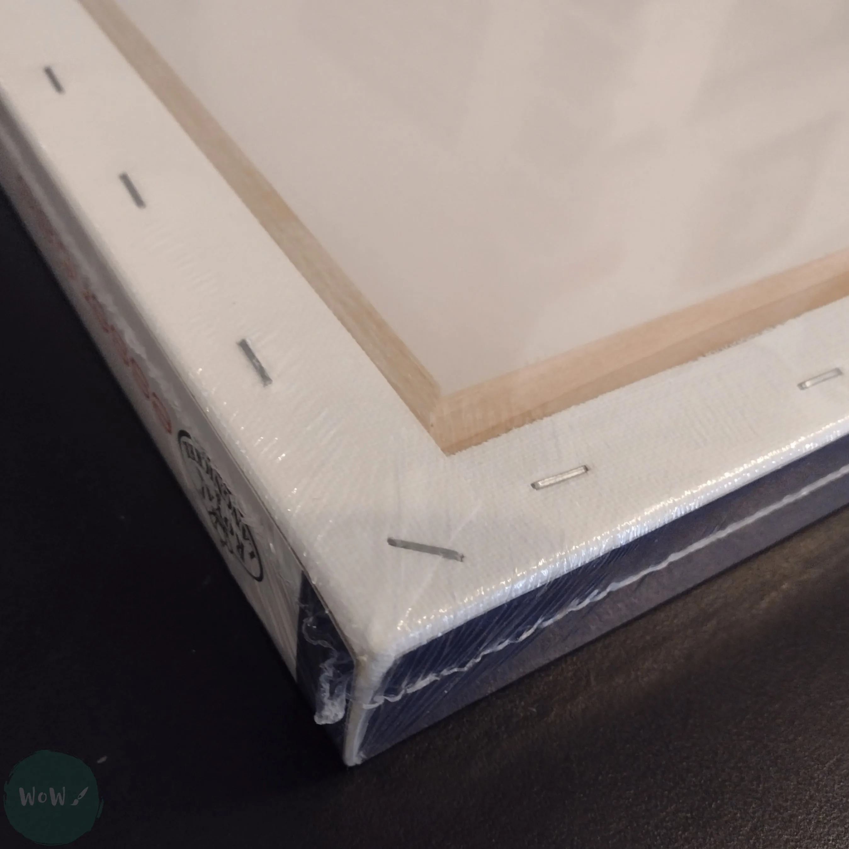 DEEP EDGE White Primed Stretched 100% Cotton Canvas – ESSENTIALS - 8 x 8”, 203 x 203 mm, SINGLE