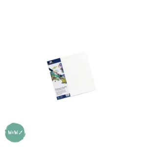 DEEP EDGE White Primed Stretched 100% Cotton Canvas – ESSENTIALS - 8 x 8”, 203 x 203 mm, SINGLE