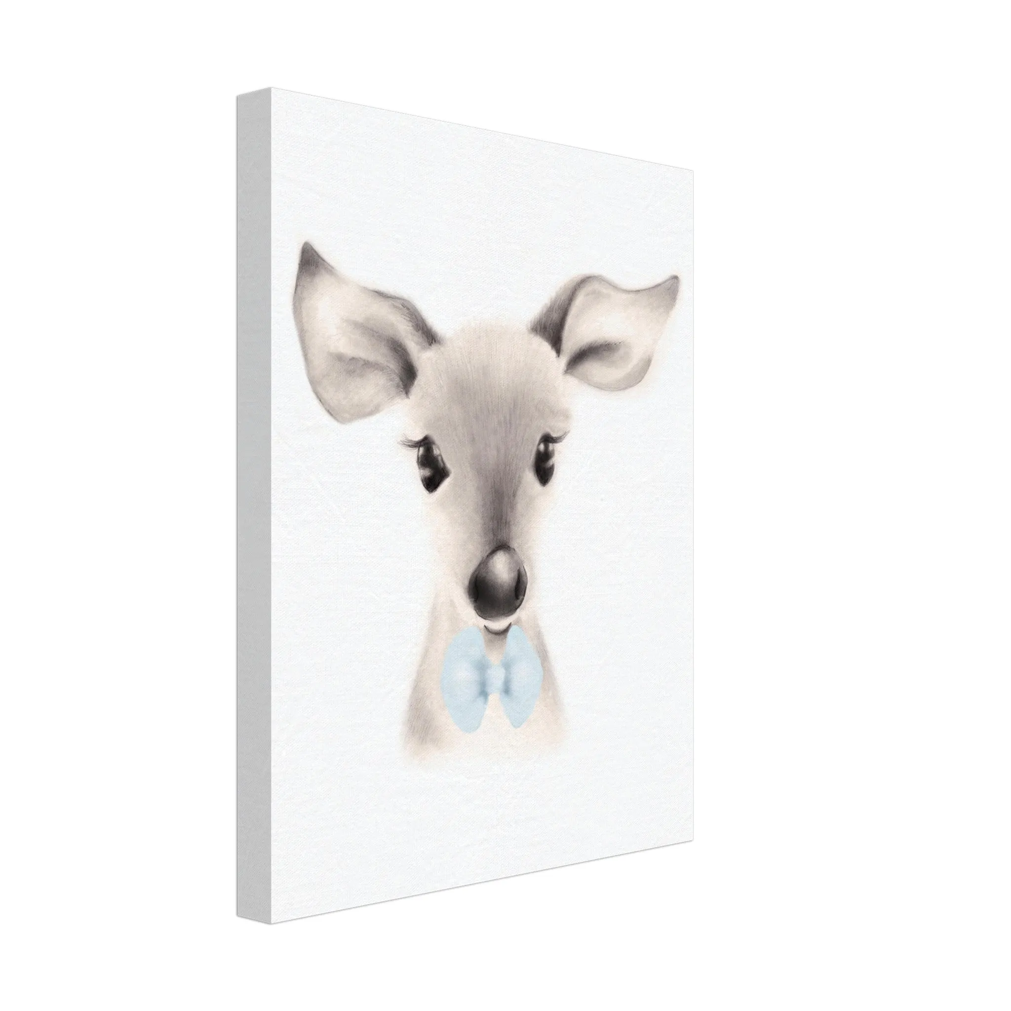 Deer with Blue Bow Tie - Canvas
