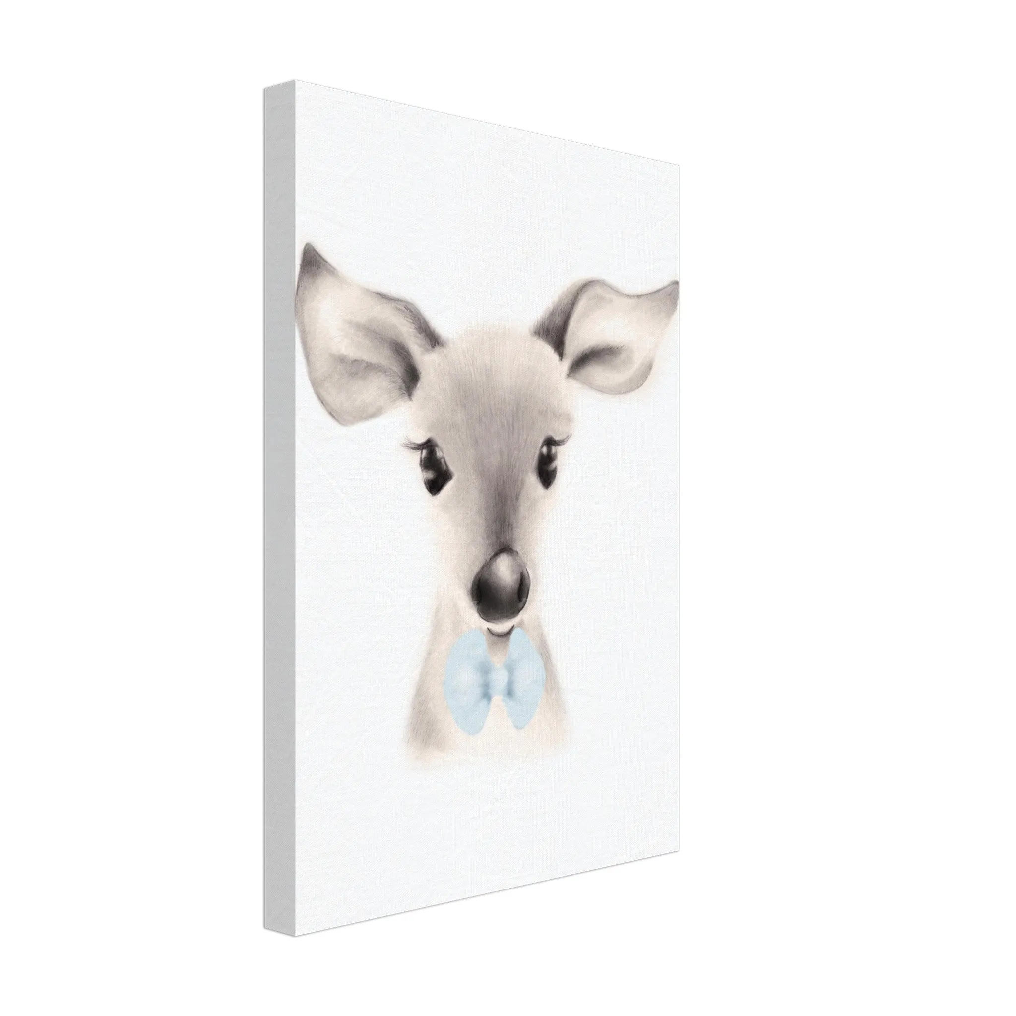 Deer with Blue Bow Tie - Canvas