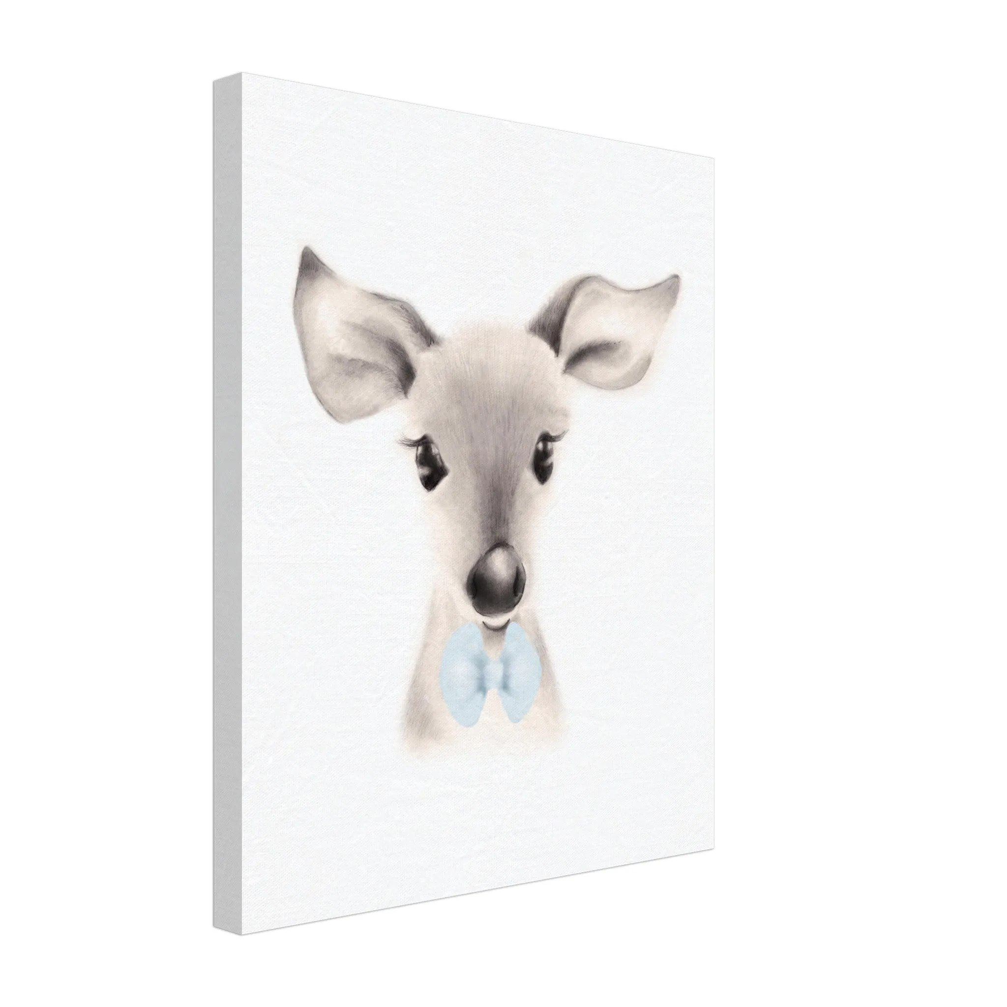 Deer with Blue Bow Tie - Canvas