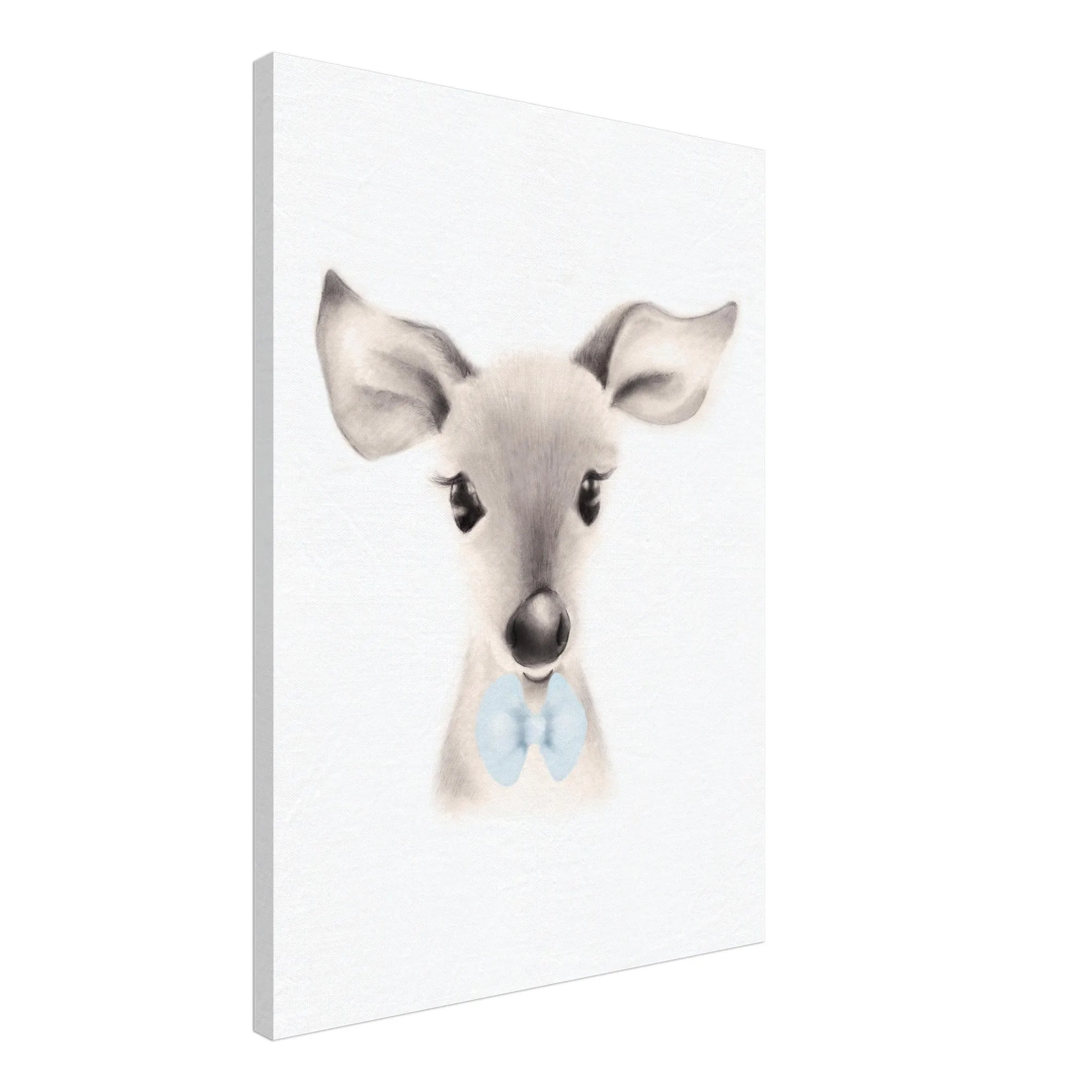 Deer with Blue Bow Tie - Canvas