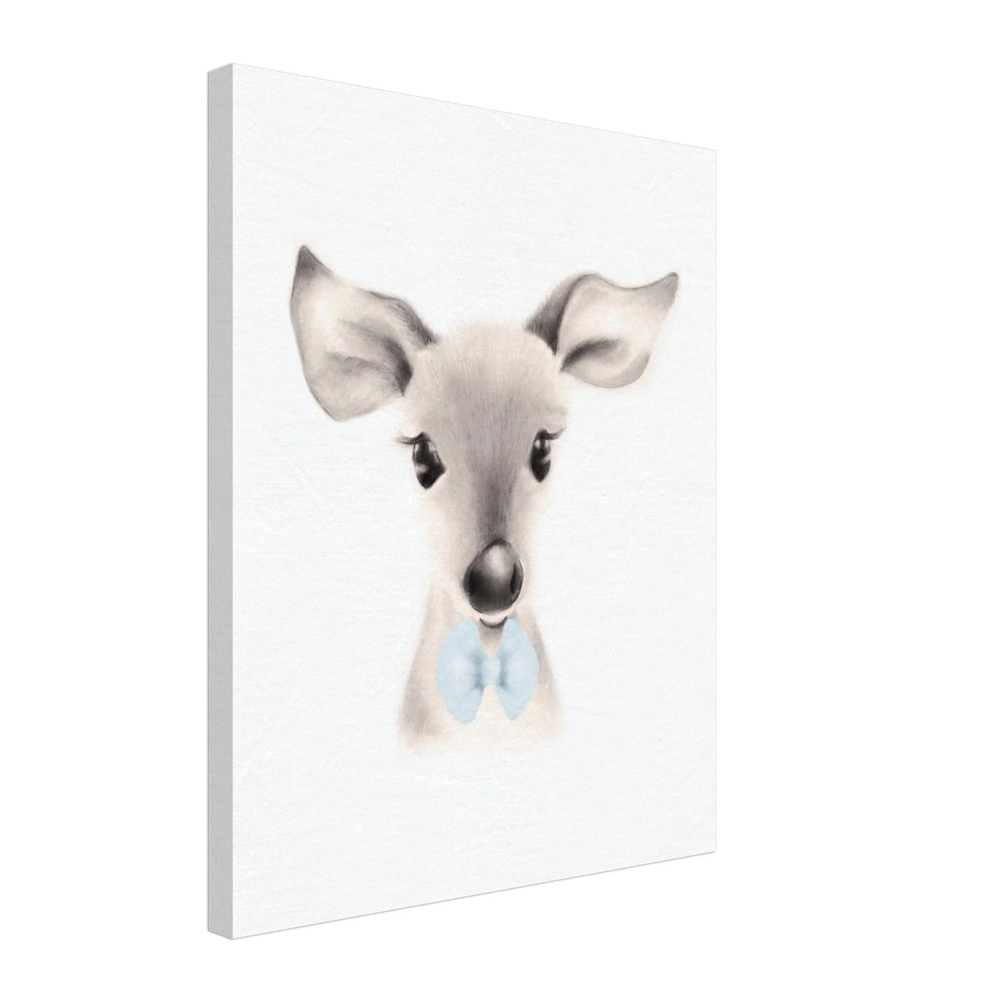 Deer with Blue Bow Tie - Canvas