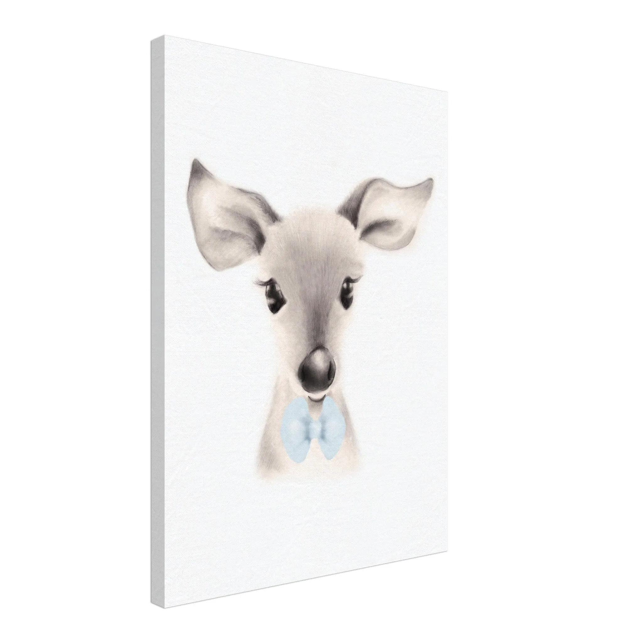 Deer with Blue Bow Tie - Canvas