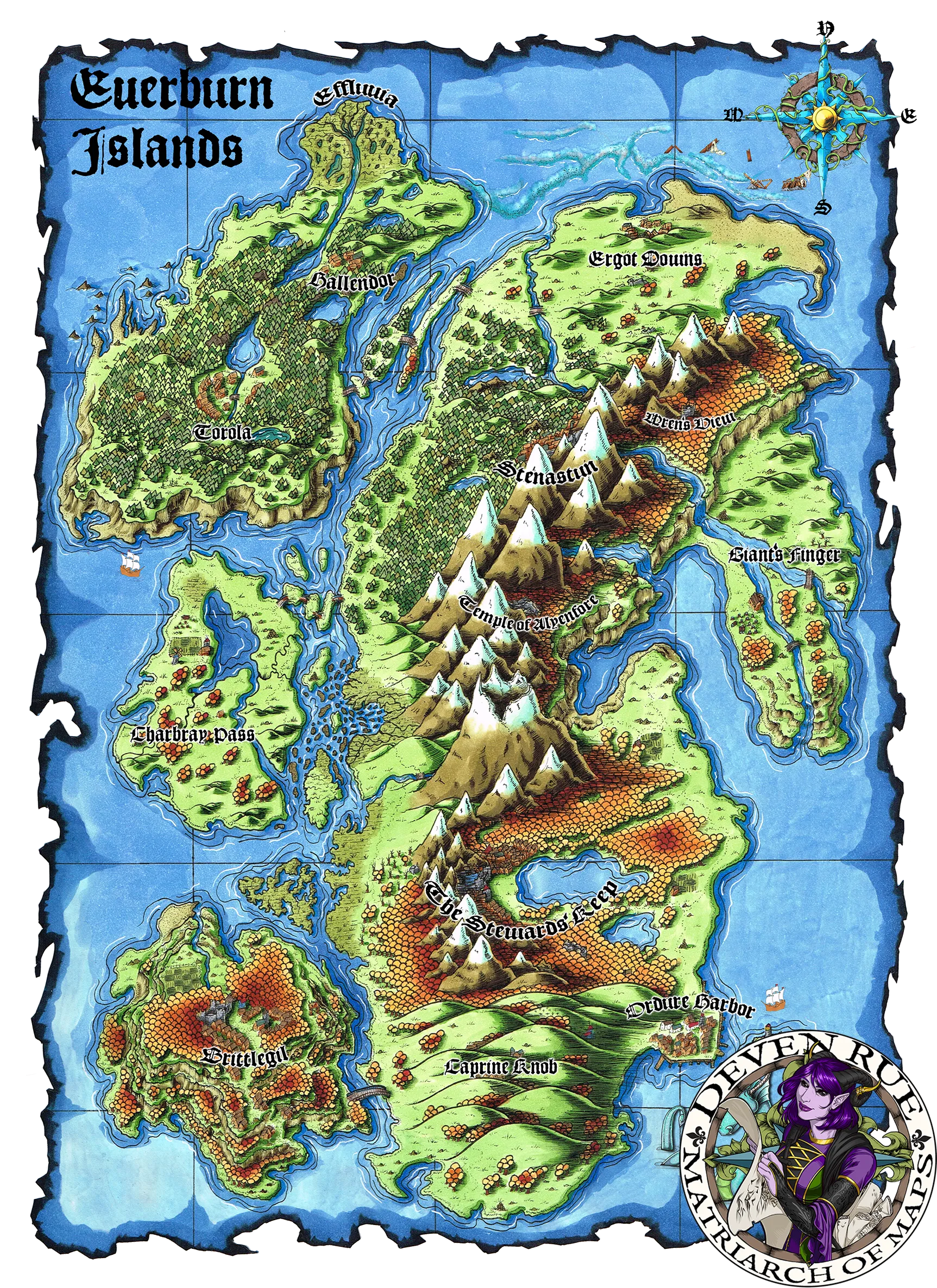 Everburn Islands Map