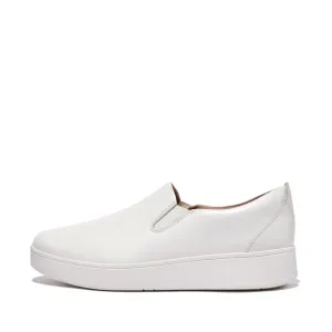 FitFlop RALLY Leather Slip-On Skate Sneakers