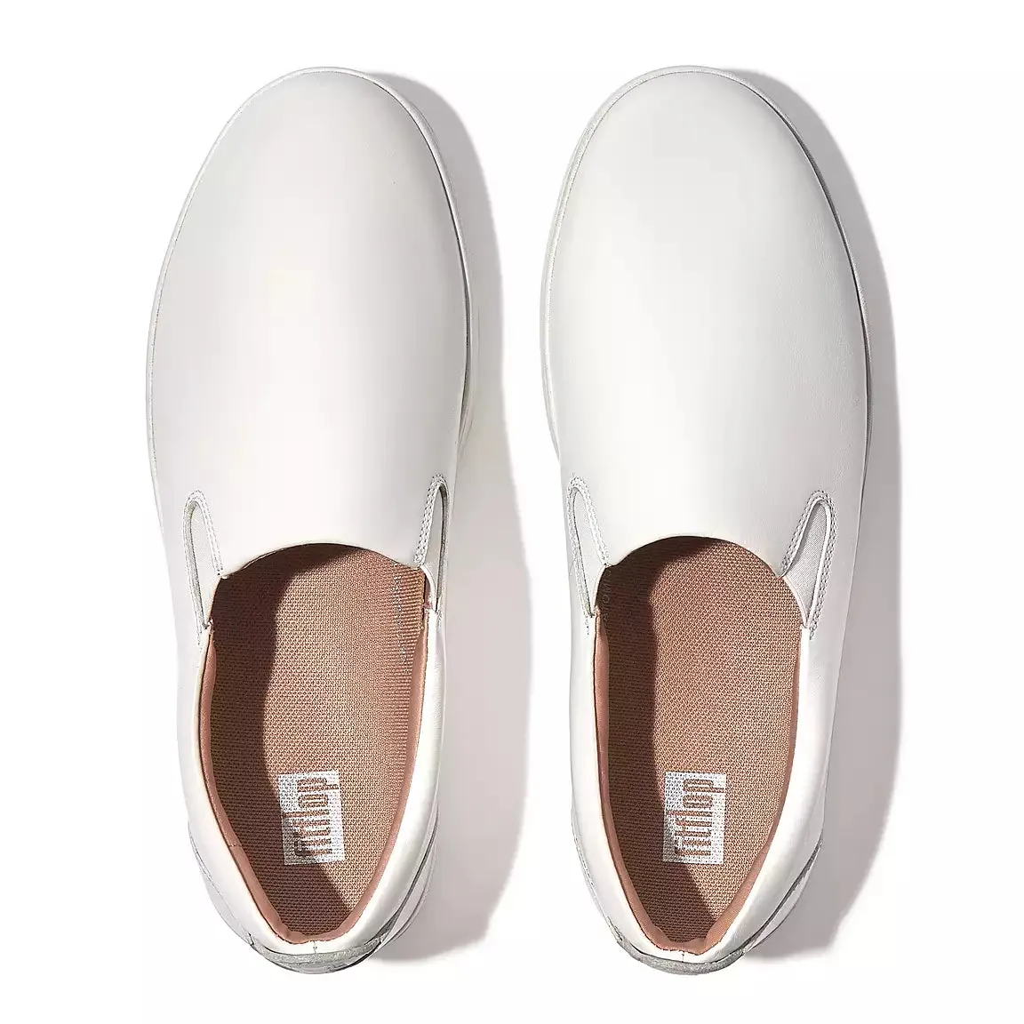 FitFlop RALLY Leather Slip-On Skate Sneakers