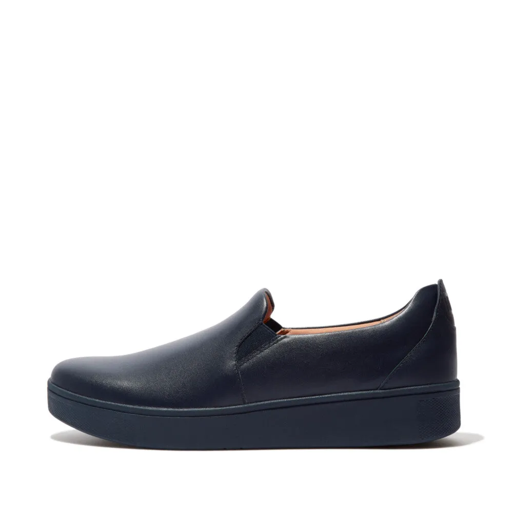 FitFlop RALLY Leather Slip-On Skate Sneakers