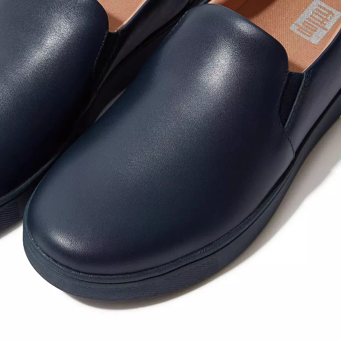 FitFlop RALLY Leather Slip-On Skate Sneakers