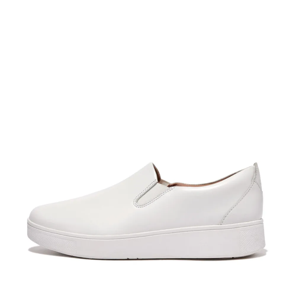 FitFlop RALLY Leather Slip-On Skate Sneakers