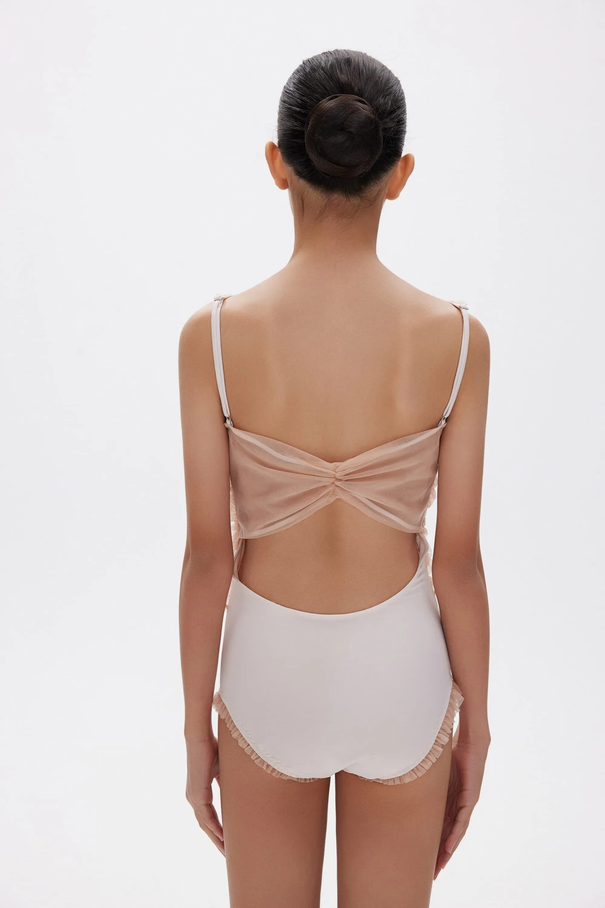 Fla Embroidered Ballet Leotard