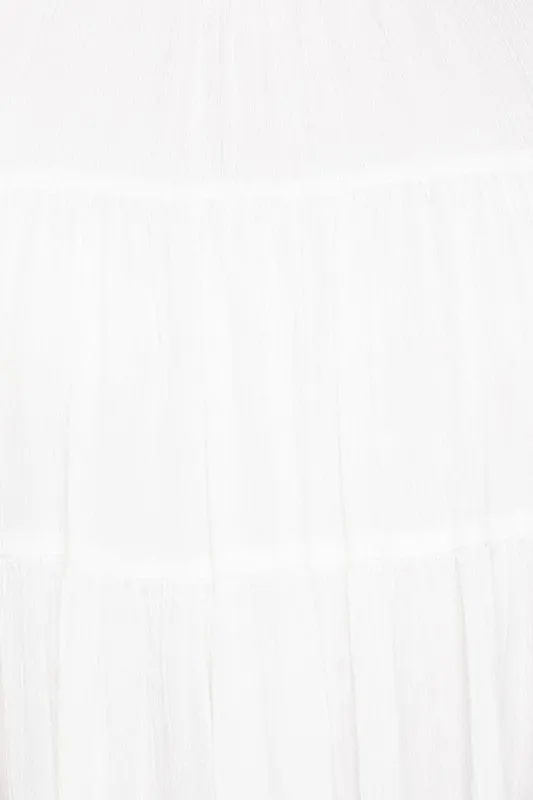 Gilli Sleeveless Ruffle Neck Tiered Dress