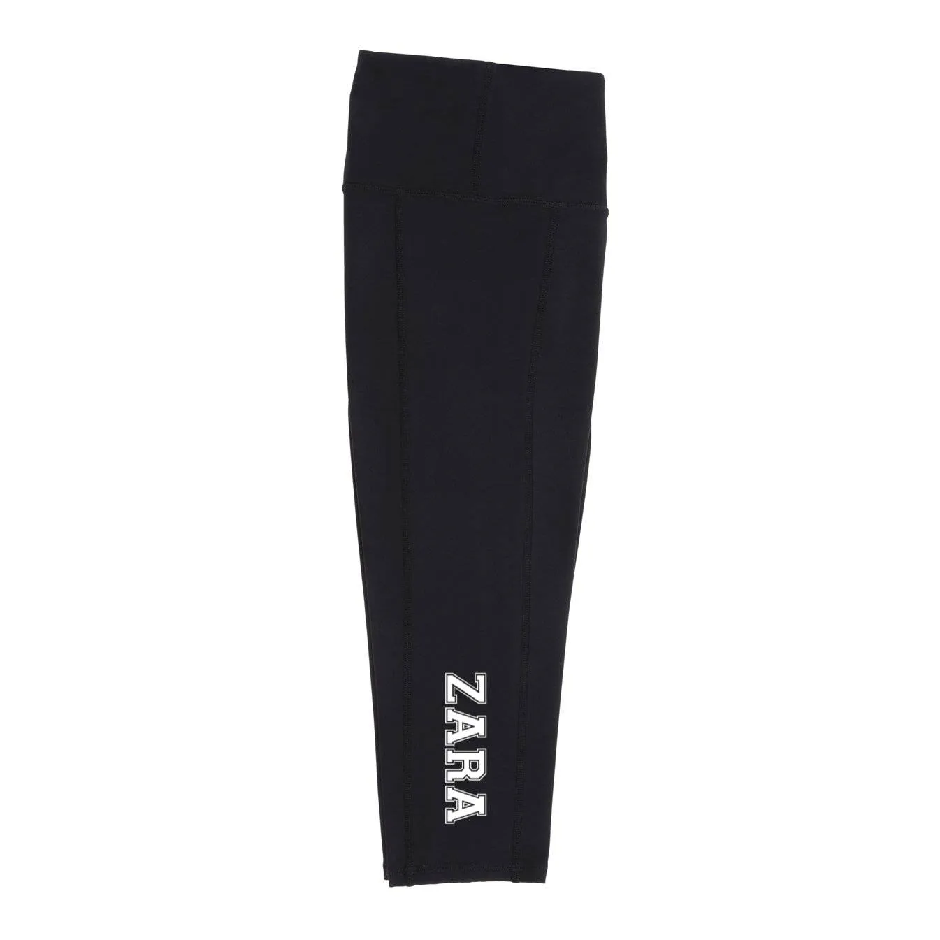 Girls Black 3/4 Leggings