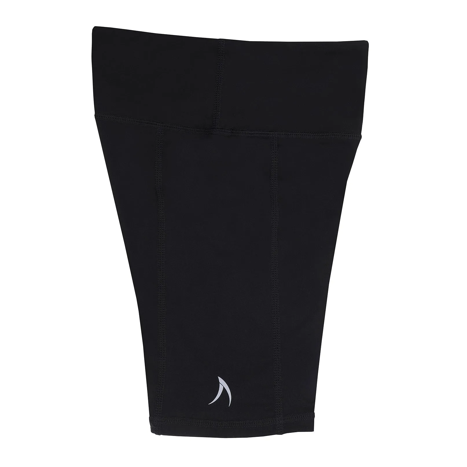 Girls Black Long Bike Sports Shorts
