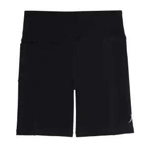 Girls Black Long Bike Sports Shorts