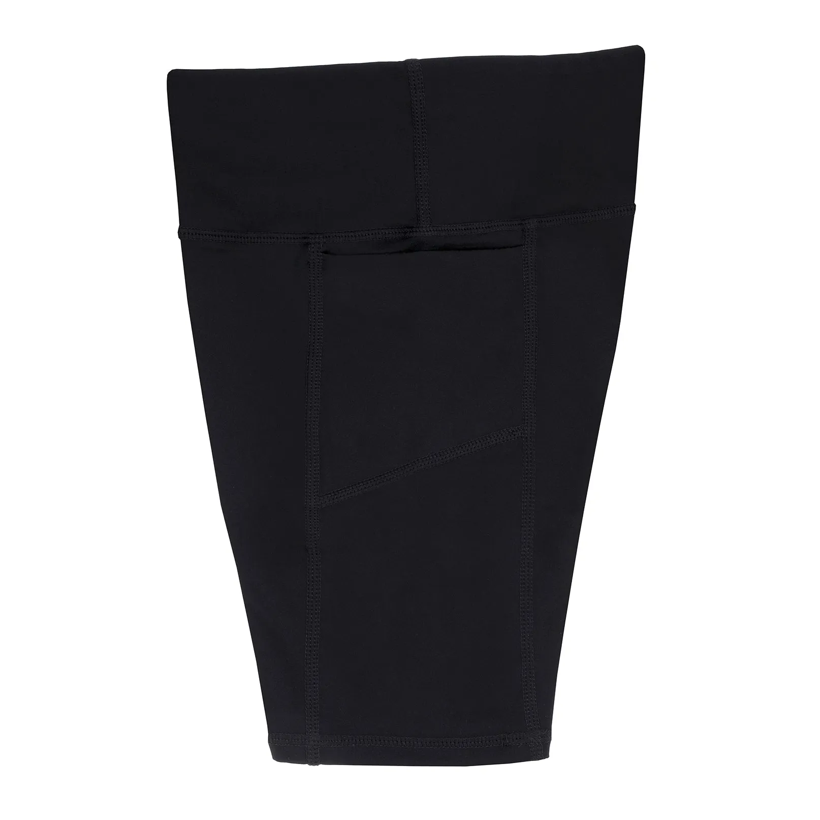 Girls Black Long Bike Sports Shorts