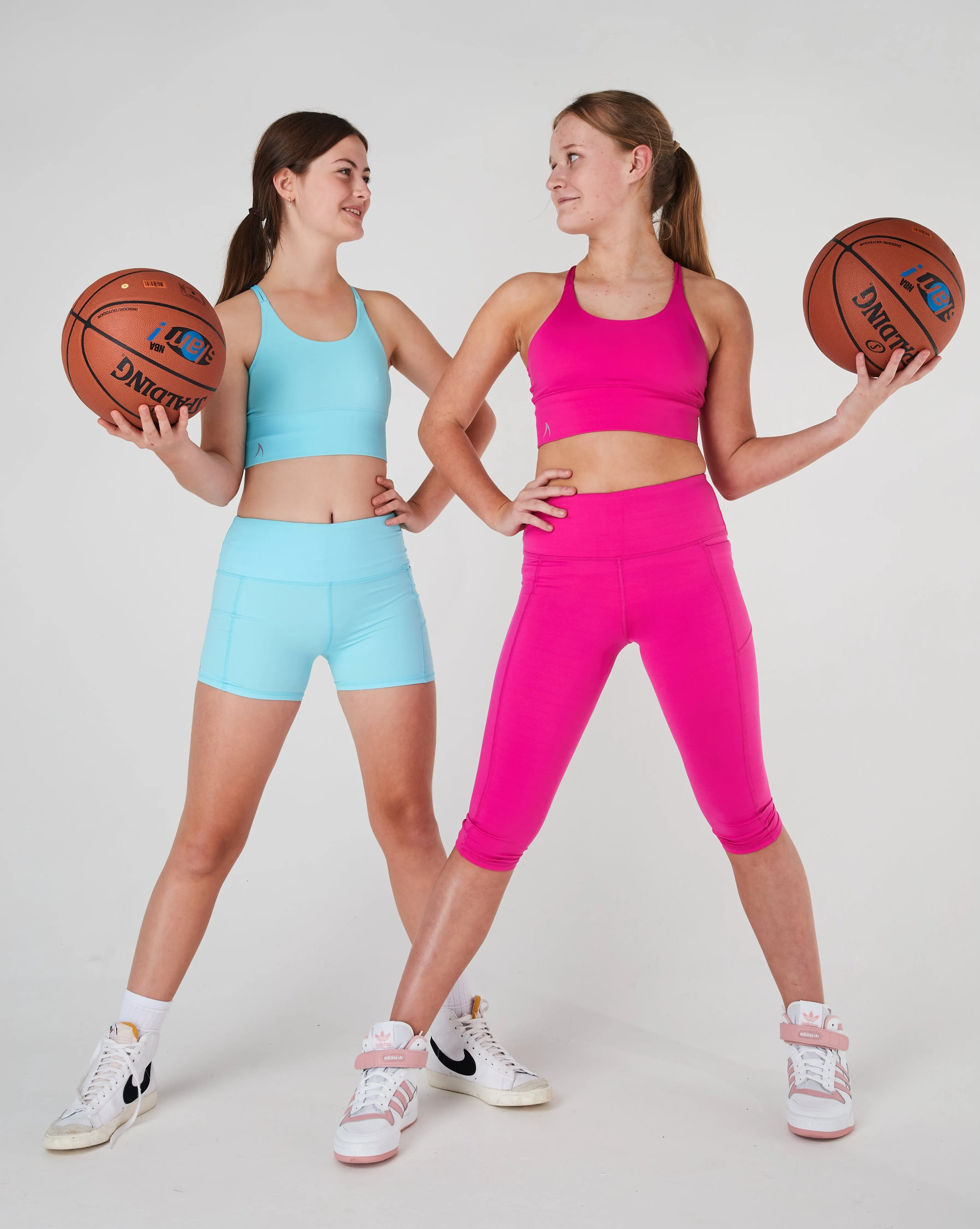 Girls Ice Blue Sports Shorts