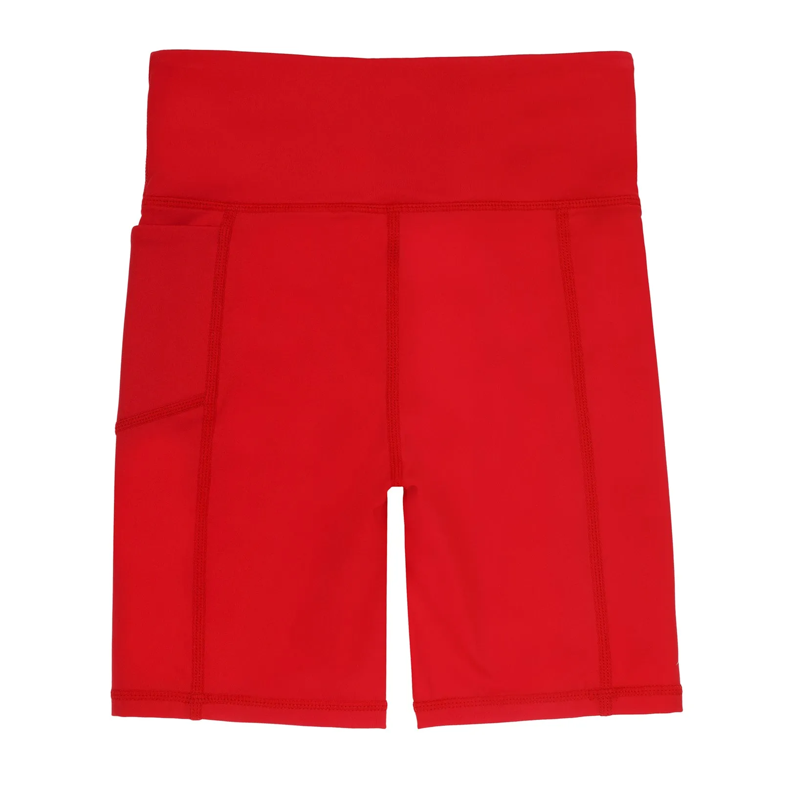 Girls Long Red Bike Shorts
