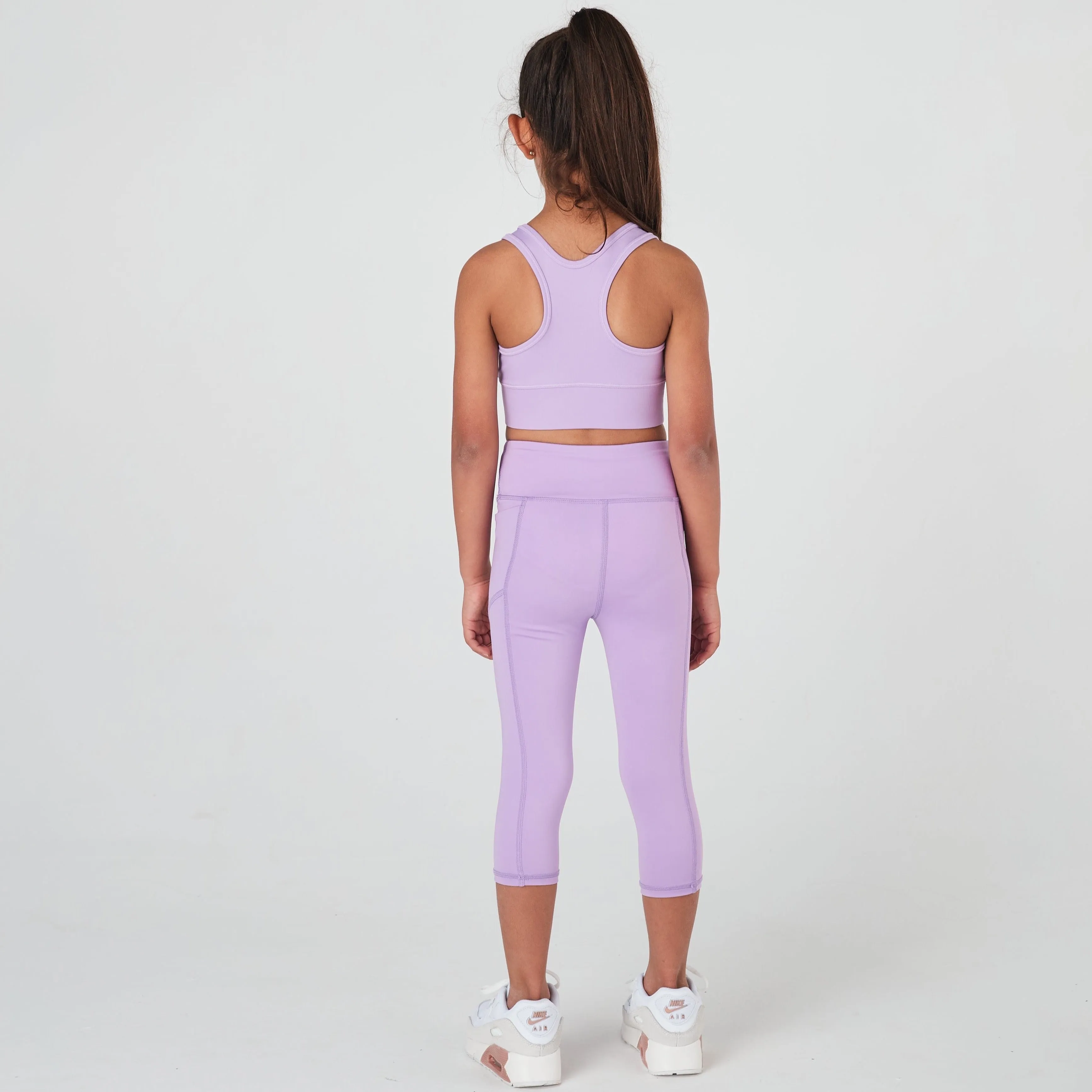 Girls Violet 3/4 Leggings