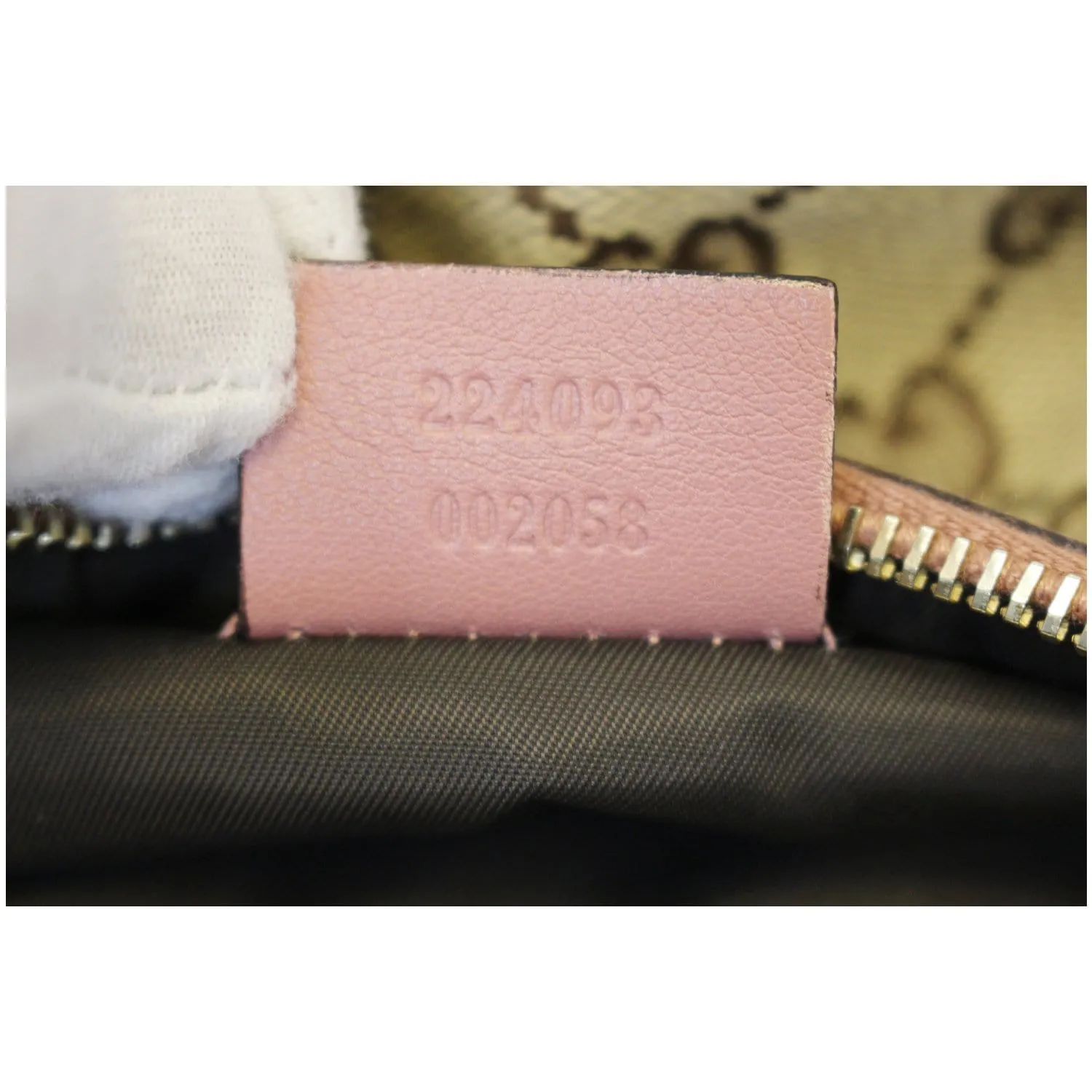 GUCCI GG Canvas Beige/Pink Accessories Pochette Bag
