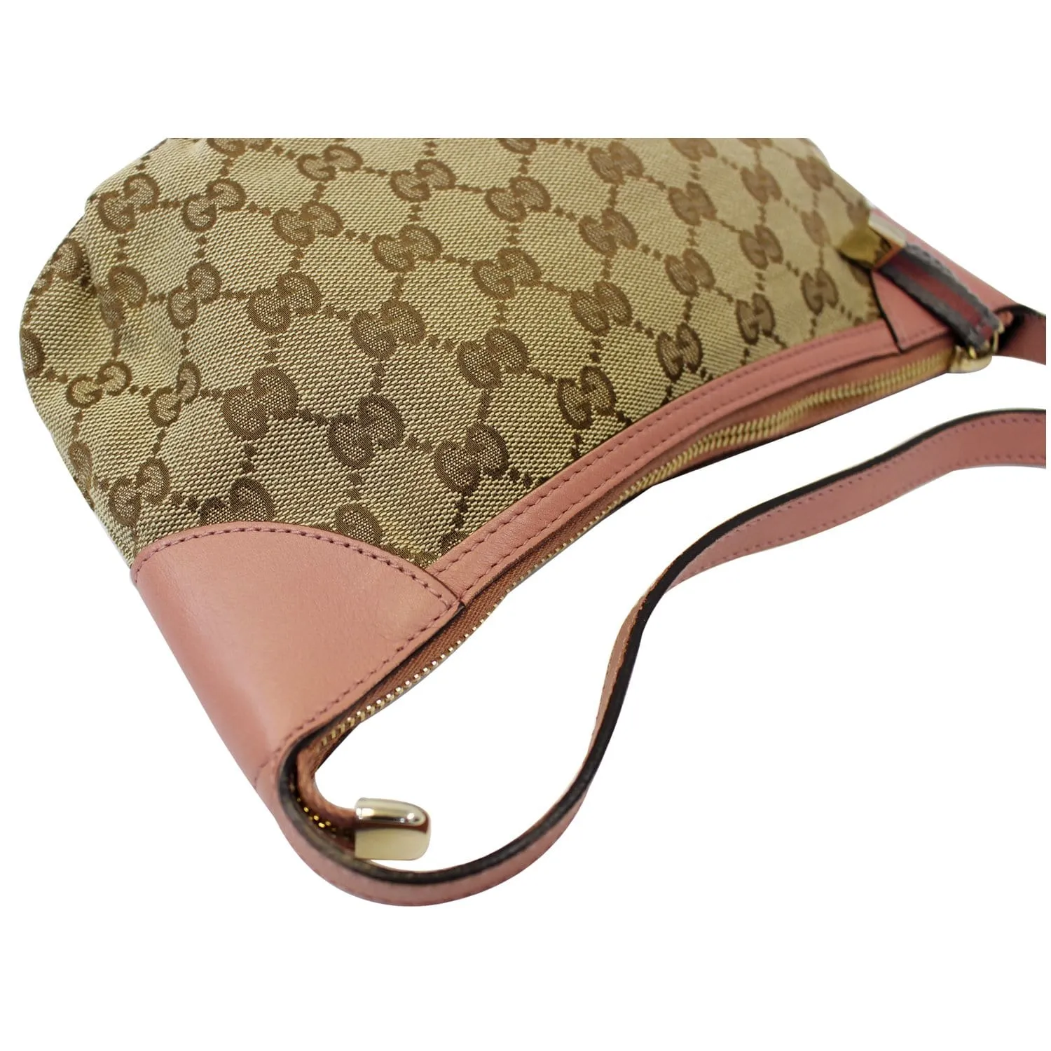 GUCCI GG Canvas Beige/Pink Accessories Pochette Bag