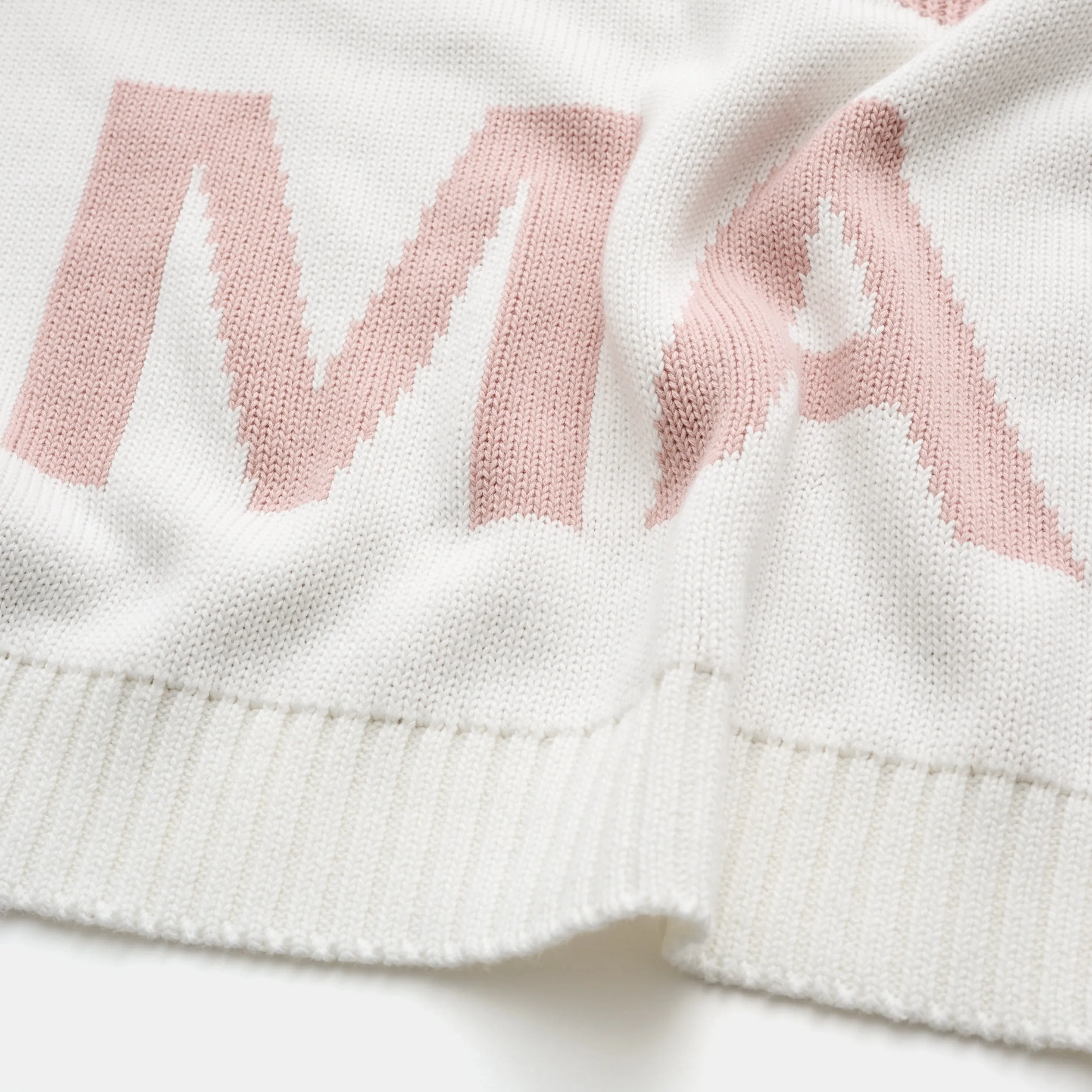 Hamptons Stripe Name Blanket - Ballet Pink