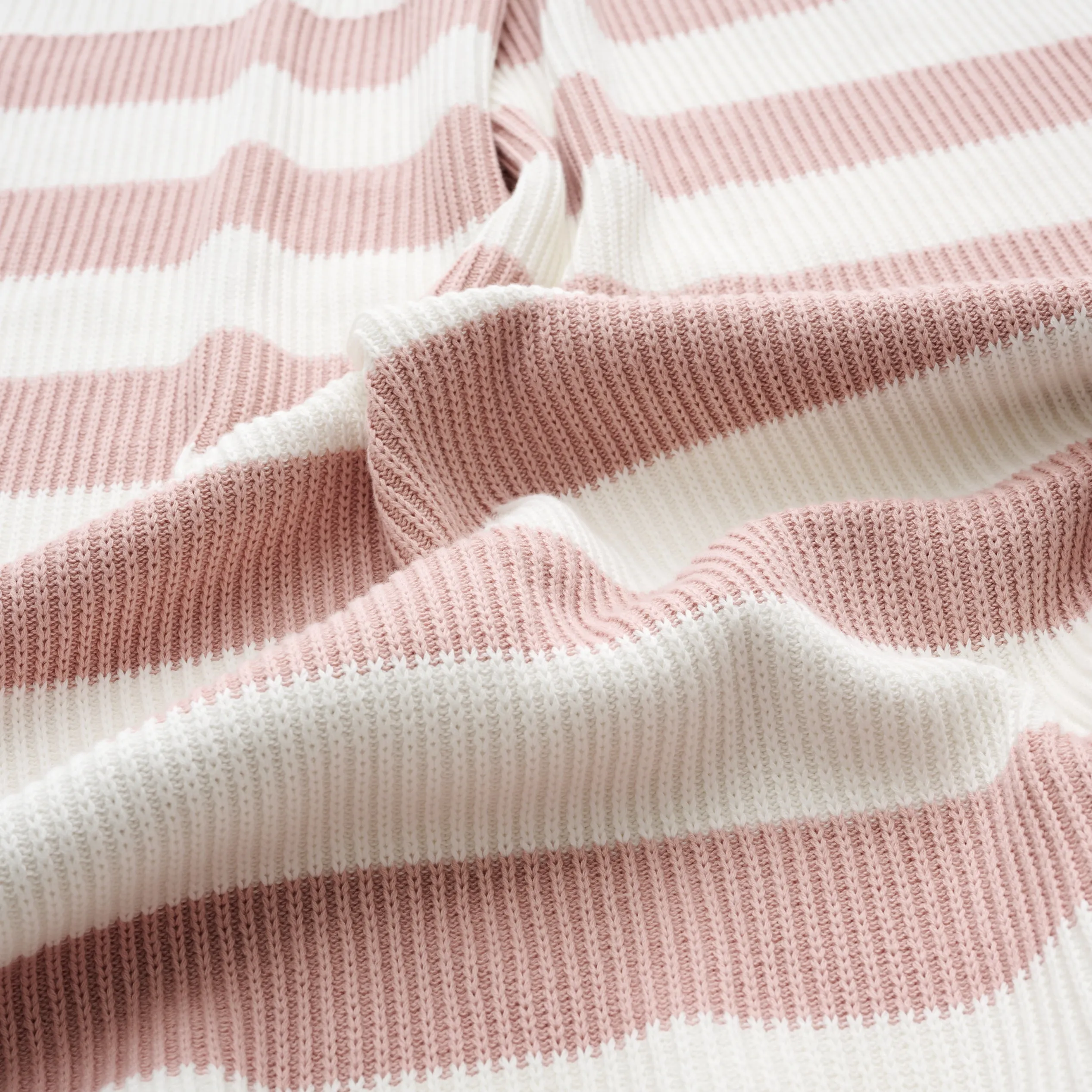 Hamptons Stripe Name Blanket - Ballet Pink