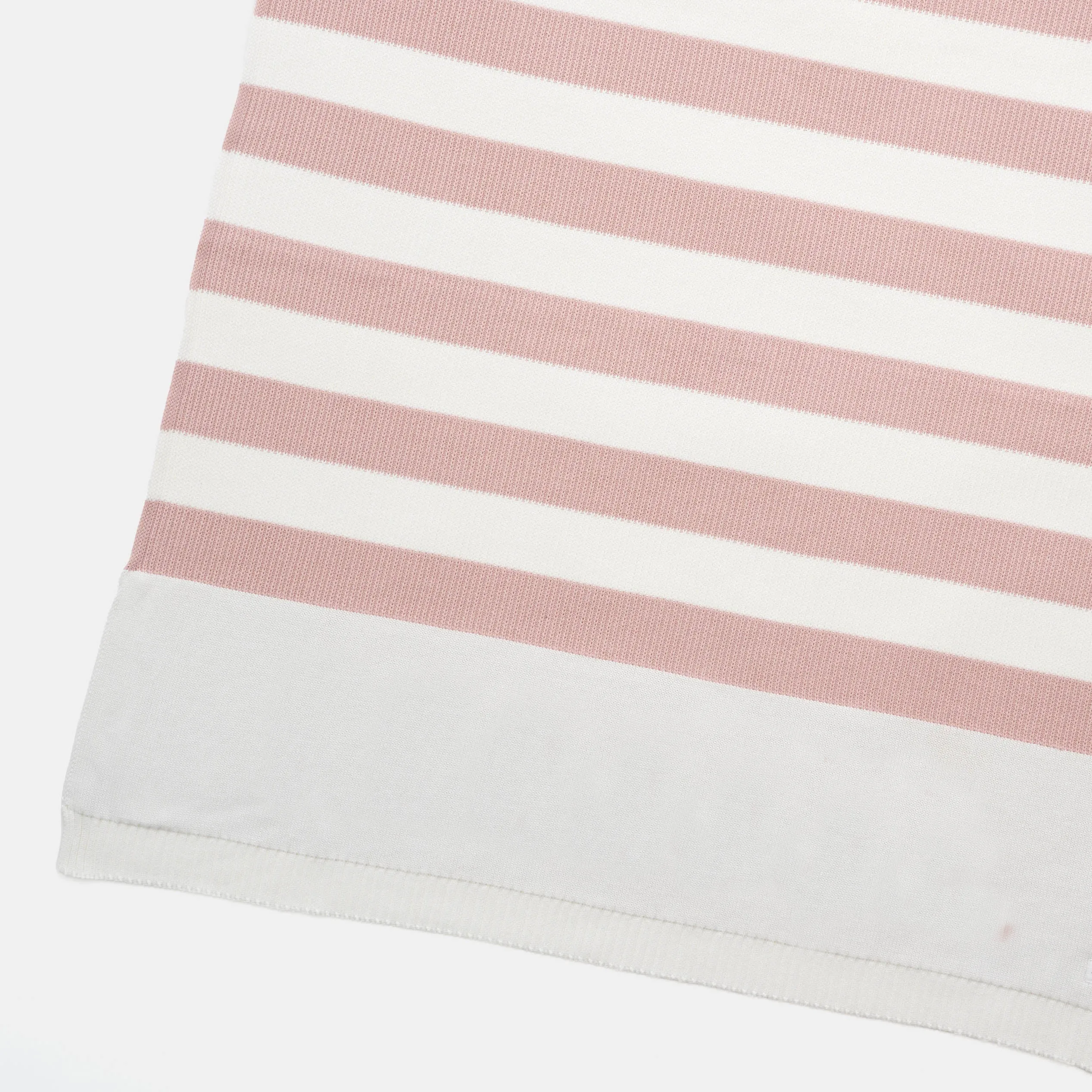 Hamptons Stripe Name Blanket - Ballet Pink