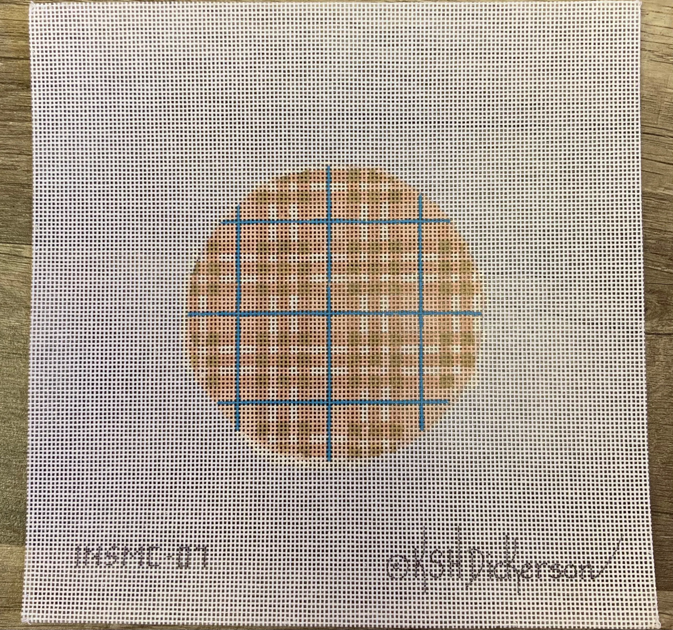 INSMC-07 - Planet Earth & Lee 4” Round – Burberry Ladies’ Plaid – sandy pink, tan & light blue
