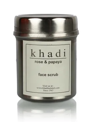 Khadi Natural Rose & Papaya Face Scrub 50gm