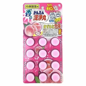 Kobayashi Pharmaceutical Drain Cleaner Peach Scented - 12 Tablets