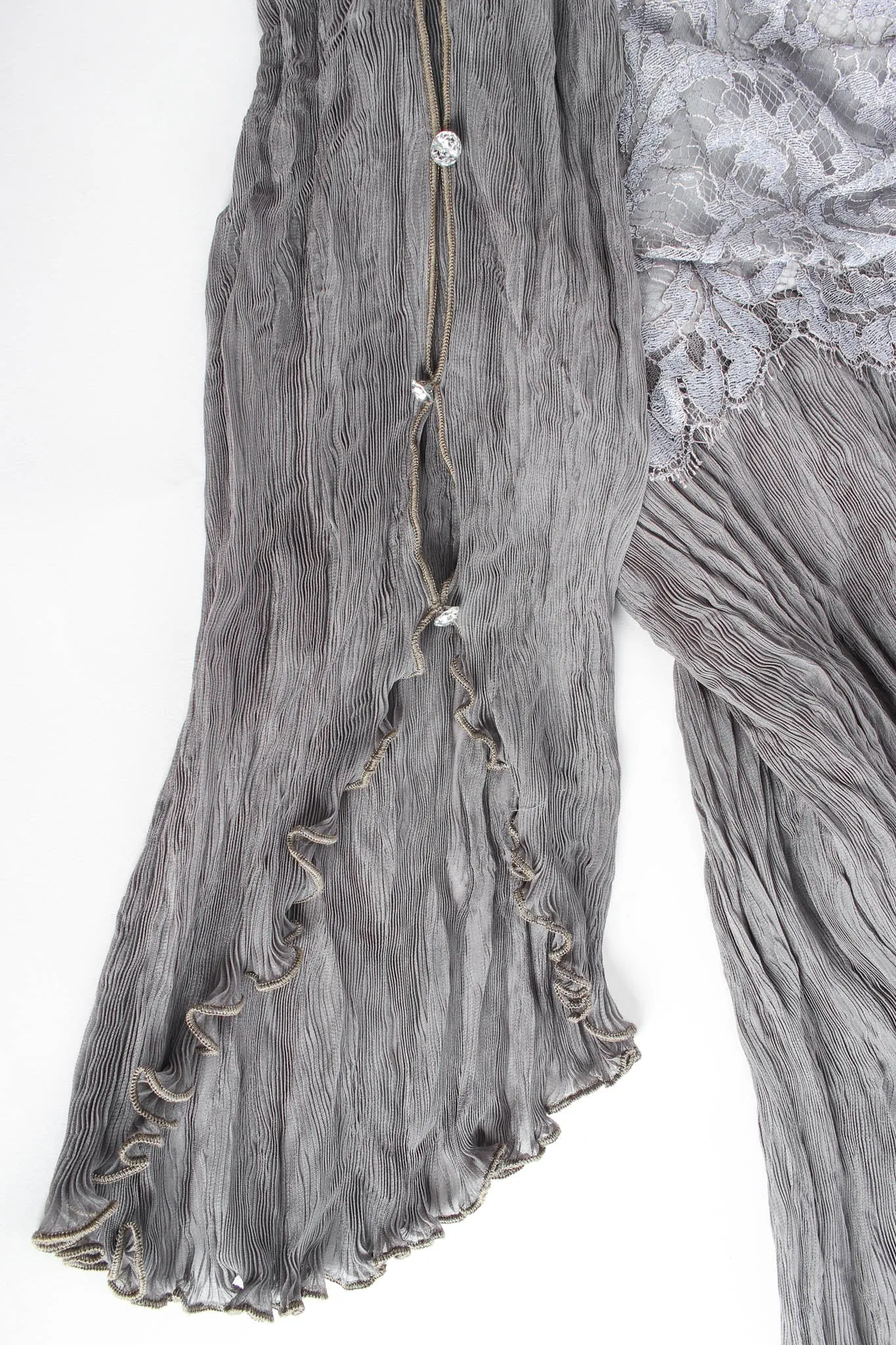 Lace Plissé Pleat Dress