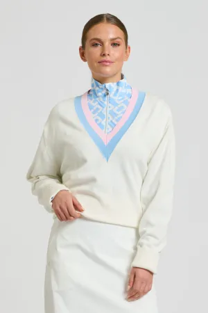 Links Sweater - Club White/Baby Blue/Ballet Pink