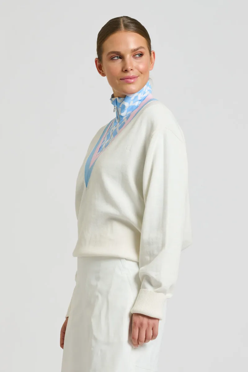 Links Sweater - Club White/Baby Blue/Ballet Pink