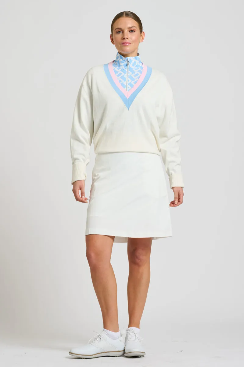 Links Sweater - Club White/Baby Blue/Ballet Pink